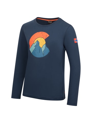 Trollkids Langarm-Shirt Halsafjord (GOTS) in mystic blue