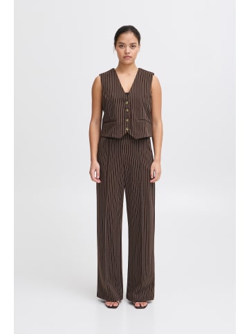 ICHI Anzugweste IXKATE Regular fit in Coffee Bean/C.Dancer