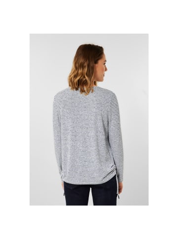 Cecil Langarmshirt in mid blue melange