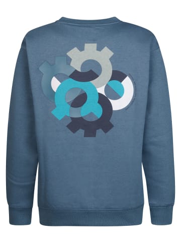 Petrol Industries Lockeres Sweatshirt mit Print Ironbrook in Blau