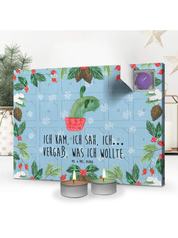 Mr. & Mrs. Panda Adventskalender Kaktus Mama mit Spruch in Eisblau