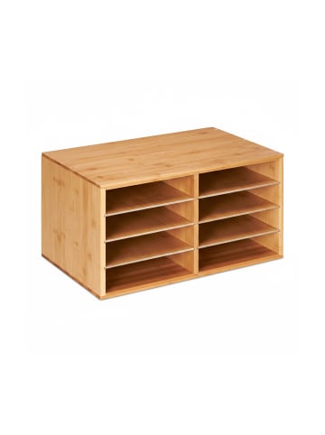 relaxdays Dokumentenablage in Natur - (B)49 x (H)25 x (T)31 cm
