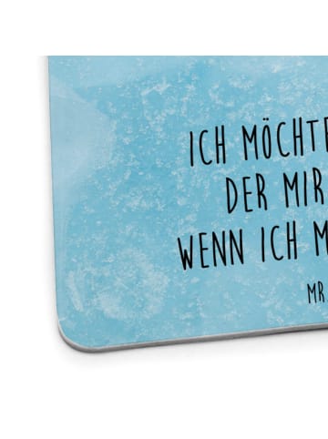 Mr. & Mrs. Panda Bierdeckel Pinguin mHerzieren mit Spruch in Eisblau