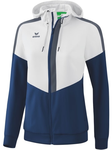 erima Trainingsjacke "Squad Tracktop Jacke Mit Kapuze" in Weiß