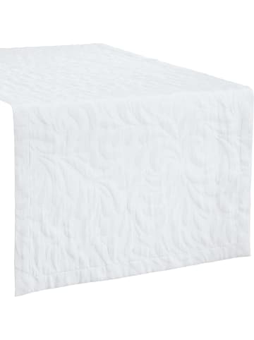 Erwin Müller Jacquard, Baumwollmischung Tischläufer Cadiz in weiß