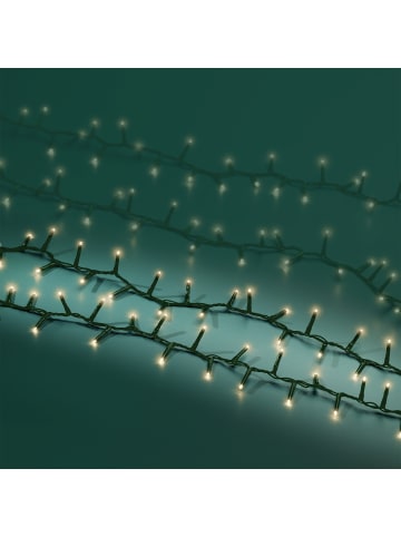 LUMINEO Lichterkette COMPACT 750 LED 16 m, grünes Kabel, in warm weiß