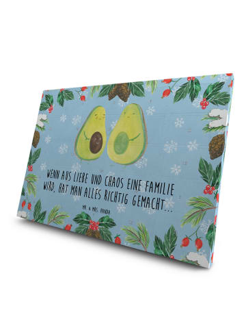 Mr. & Mrs. Panda Advents-Teekalender Avocado Pärchen mit Spruch in Eisblau