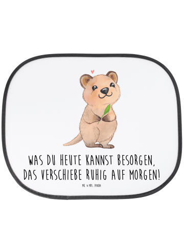 Mr. & Mrs. Panda pkw sonnenschutz Quokka Happy mit Spruch in Weiß