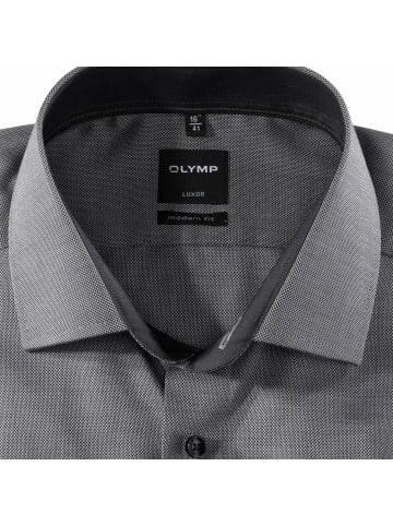OLYMP  Langarm Business Hemd für Herren in schwarz