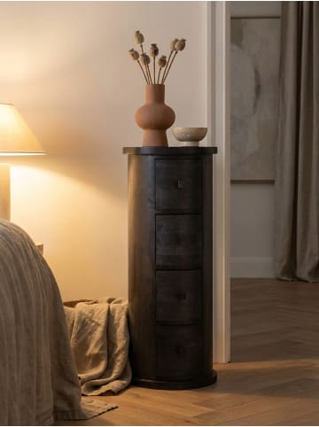 KADIMA DESIGN Design Sideboard Mango Massivholz 34x85x34 cm, Schränkchen