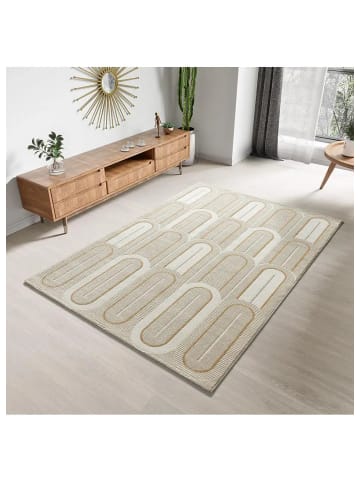 Atticgo Kurzflor-Teppich FLORA in weiß