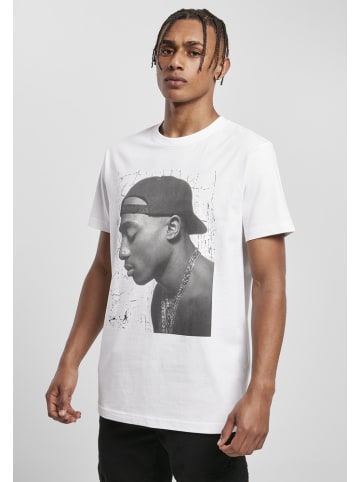 Mister Tee T-Shirt "Tupac Cracked Background Tee" in Weiß