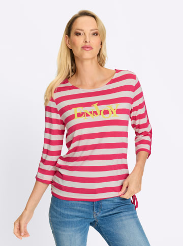 Heine Ringelshirt in pink-weiß-geringelt