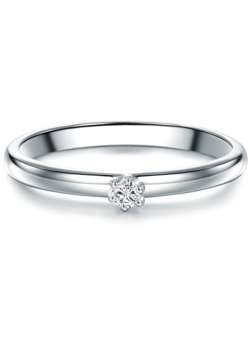 Trilani Ring aus Sterling Silber mit Diamant in silber