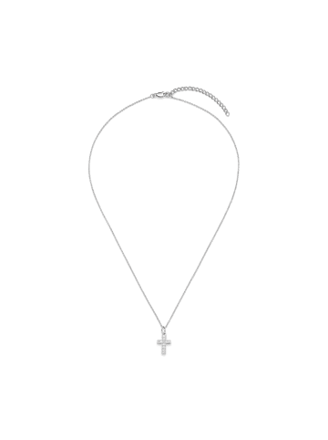 s.Oliver Kette Sparkle Cross in silber