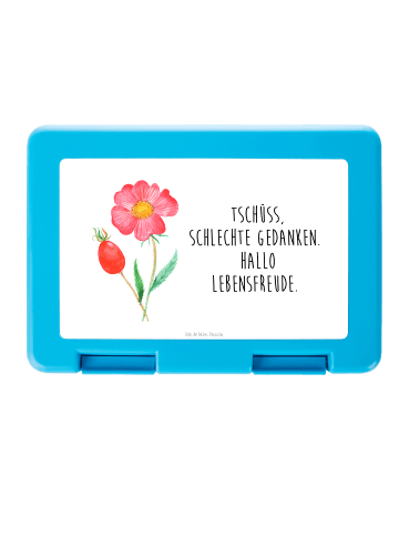 Mr. & Mrs. Panda Snackbox Blume HageRundunge mit Spruch in Weiß
