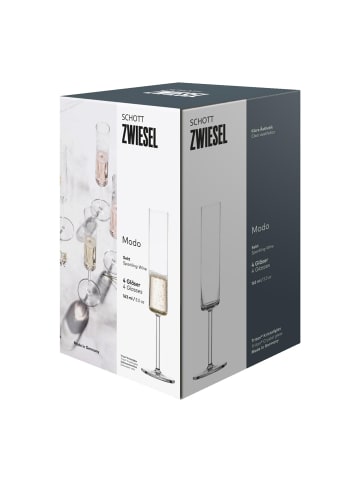 Schott Zwiesel 4er Set Sektgläser Modo 163 ml transparent in transparent