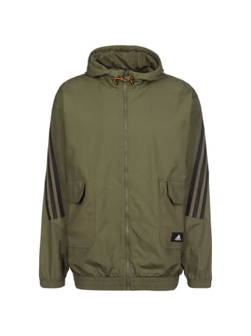 Adidas Sportswear Sweatjacke Future Icons Corduroy in oliv