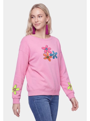 IZIA Women Sweatshirt in Pink