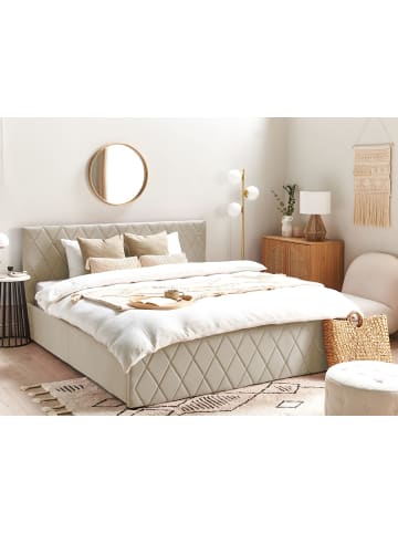 Beliani 2-tlg Doppelbett ROCHEFORT in Beige