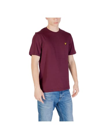 Lyle & Scott Braun Bordeaux Baumwolle T-Shirt