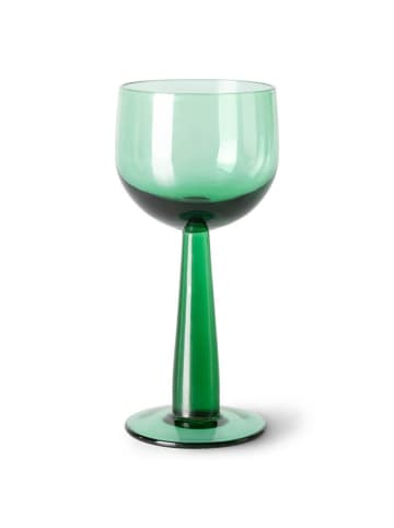 HKLiving Weinglas 4er-Set The Emeralds in Fern Green