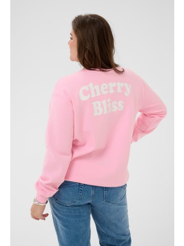 KAFFE curve Sweatshirt KCmalody Loose fit in Pink Frosting