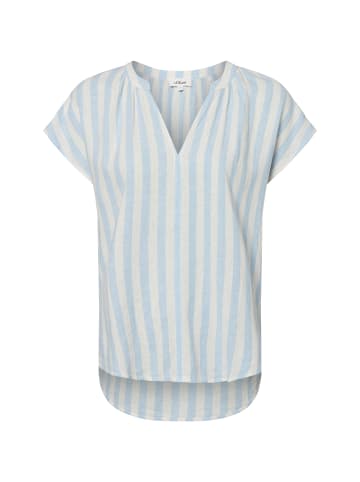 s.Oliver Bluse in hellblau ecru - 0002