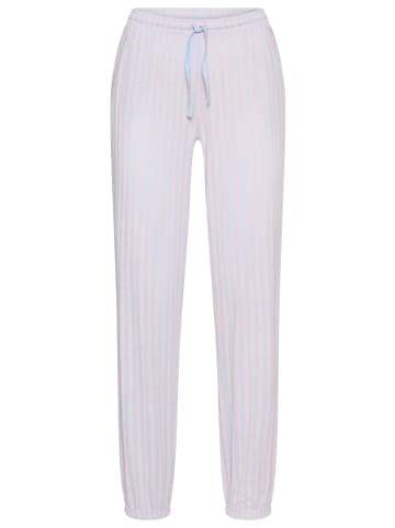 Vivance Active Pyjamahose in blau-rosa gestreift