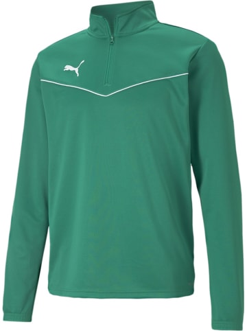 Puma T-Shirt "TeamRISE 1/4 Zip Top" in Grün