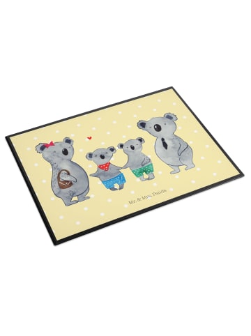 Mr. & Mrs. Panda Schreibtischunterlage Koala Familie zwei ohne S... in Gelb Pastell