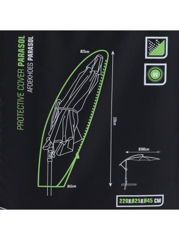 PROGARDEN Die Schirmabdeckung in Schwarz, (B) 45 x (H) 220 x (L) 45 cm