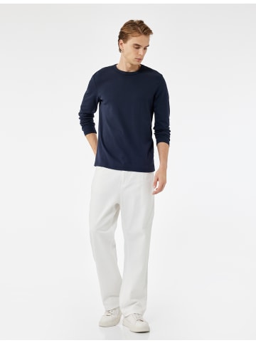 KOTON TSHIRT LS in Marineblau