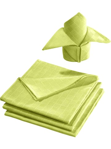 Erwin Müller Jacquard, Baumwollmischung Serviette 4er-Pack Paderborn in grün