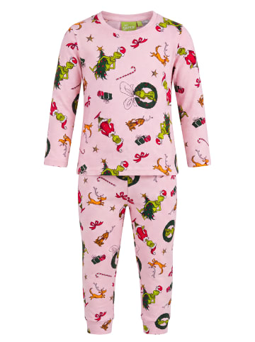 The Grinch The Grinch Schlafanzug Pyjama Set Langarm Oberteil mit Hose in rosa