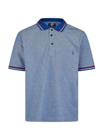 SCHIETWETTER Polo-Shirt "Kan",  100% Baumwolle, in blue/white