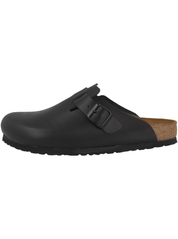 Birkenstock Clogs Boston Naturleder schmal in schwarz