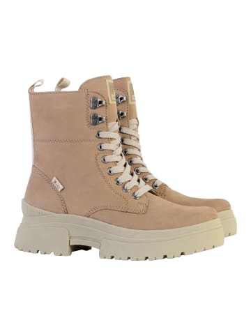 rieker Columbo-Lederstiefeletten Beige