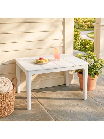 Outsunny Balkontisch in Cremeweiß 70L x 53B x 39H cm