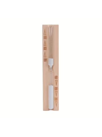 4Living Sanduhr für die Sauna, Kiefernholz in Beige, (B) 6 x (H) 29 x (L) 3 cm