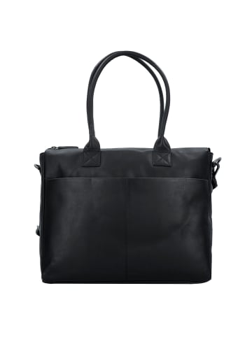 Greenburry Fiorentina Aktentasche Leder 39 cm Laptopfach in black