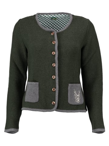 OS-Trachten Strickjacke Enkeyo in dunkelgrün