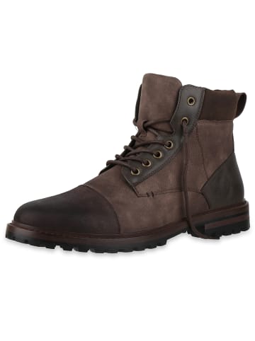 VAN HILL Worker Boots Gavin in Dunkelbraun