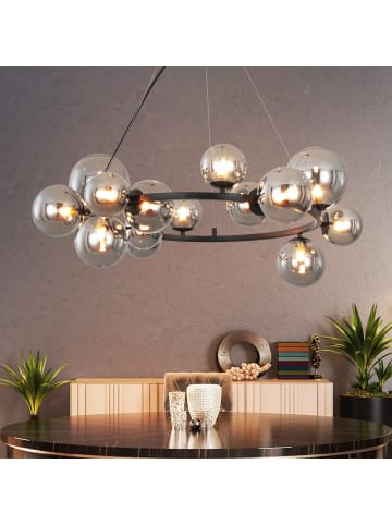 ZMH Pendelleuchte 14-flammige G9 in rauchgrau Glas Max.25W