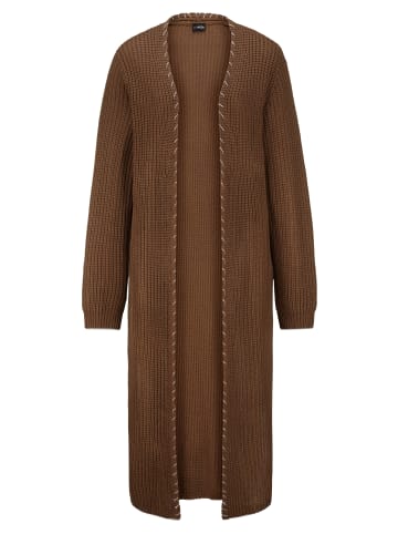 MIAMODA Strickjacke in cognac