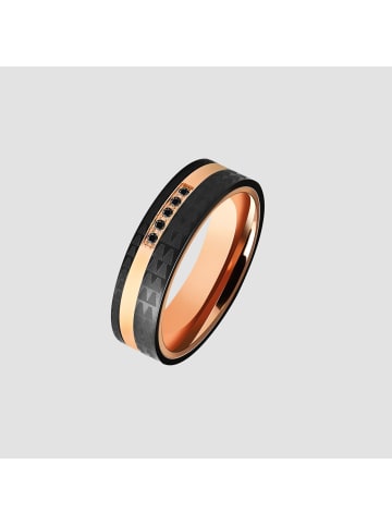 Adeliás Damen Ring aus Edelstahl mit Strass Steinchen in gold