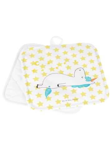 Mr. & Mrs. Panda Topflappen Einhorn Sternenhimmel ohne Spruch in Weiß