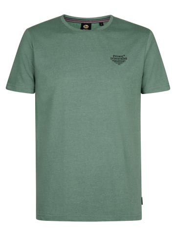 Petrol Industries Logo-T-Shirt Cosmos in Grün