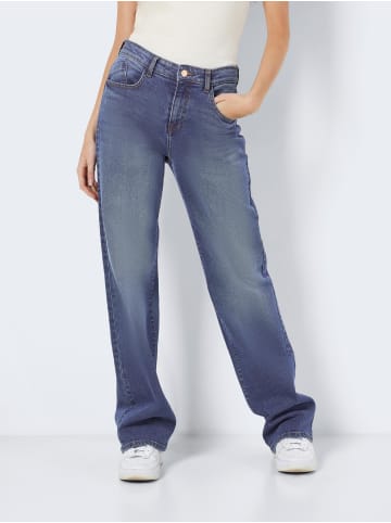 Noisy may Weite Jeans Straight Fit NMYOLANDA in Blau