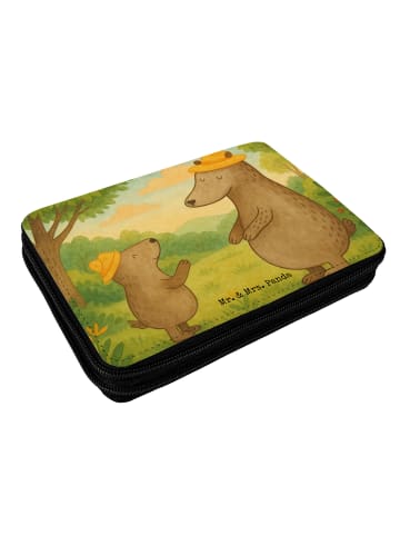 Mr. & Mrs. Panda Federtasche Bären mit Hut Design ohne Spruch in Weiß